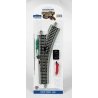Remote-Control Turnout, Nickel Silver Rail with Gray Roadbed - E-Z Track(R) -- Right Hand, HO Bachmann Industries 44562