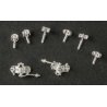 Bethlehem Model 22 Ground Throw Turnout Detail w/Targets -- pkg(2), HO, Details West 957
