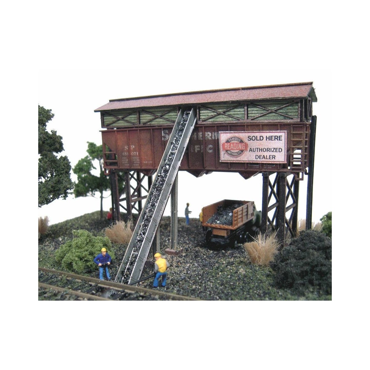 Gravel & Coal Company - Trackside Series -- Laser-Cut Wood Kit - 3-1/2 x 2-1/2′ 8.9 x 6.4cm, N The N Scale Architect 10030