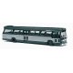 1959 GMC TDH-5301 Fishbowl City Bus - Assembled -- Green, Silver, HO, Busch Gmbh & Co Kg 44500