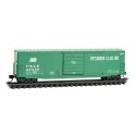 50` Boxcar with 10` Door, No Roofwalk, Short Ladders - Ready to Run -- Pittsburgh & Lake Erie 320, N, Micro Trains Line 18000450