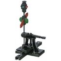 High-Level Switch Stand - Kit -- Sprung .190′ Travel w/Selectable End Fittings, Paintable Lantern & Targets, HO, Caboose Indus