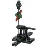 High-Level Switch Stand - Kit -- Sprung .190′ Travel w/Selectable End Fittings, Paintable Lantern & Targets, HO Caboose Indust