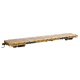 60′ Pullman-Standard Flatcar - Ready to Run -- Trailer-Train OTTX 90075 (Farm machinery yellow, black, HO, WalthersMainline 54