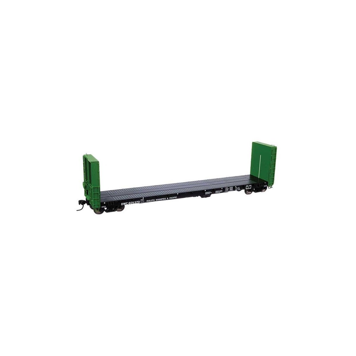 50′ CC&F Bulkhead Flatcar - Ready to Run -- Duluth, Winnipeg & Pacific DWC 605370, HO, WalthersProto 104355