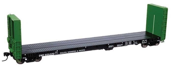 50′ CC&F Bulkhead Flatcar - Ready to Run -- Duluth, Winnipeg & Pacific DWC 605370, HO, WalthersProto 104355