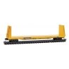 61` 8` Bulkhead Flatcar - Ready to Run -- TTX TTPX 81318 (yellow, black, red logo), N, Micro Trains Line 5400461