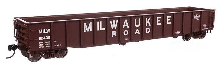 53′ Thrall Gondola - Ready to Run -- Milwaukee Road 92436, HO, WalthersProto 105516
