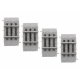 Straight Code 83 Roadbed Track - MagneLock -- 1′ 2.5cm pkg(4), HO Lionel 8768014