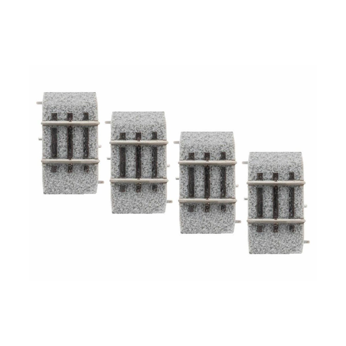 Straight Code 83 Roadbed Track - MagneLock -- 1′ 2.5cm pkg(4), HO Lionel 8768014
