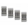Straight Code 83 Roadbed Track - MagneLock -- 1′ 2.5cm pkg(4), HO Lionel 8768014