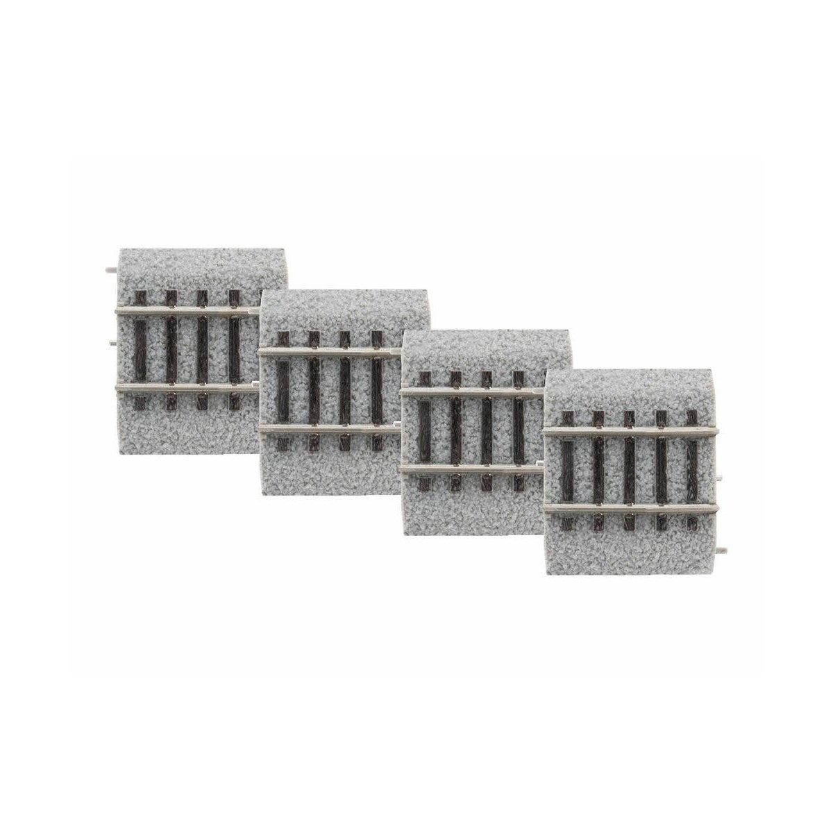 Straight Code 83 Roadbed Track - MagneLock -- 1-1/2′ 3.8cm pkg(4), HO Lionel 8768024