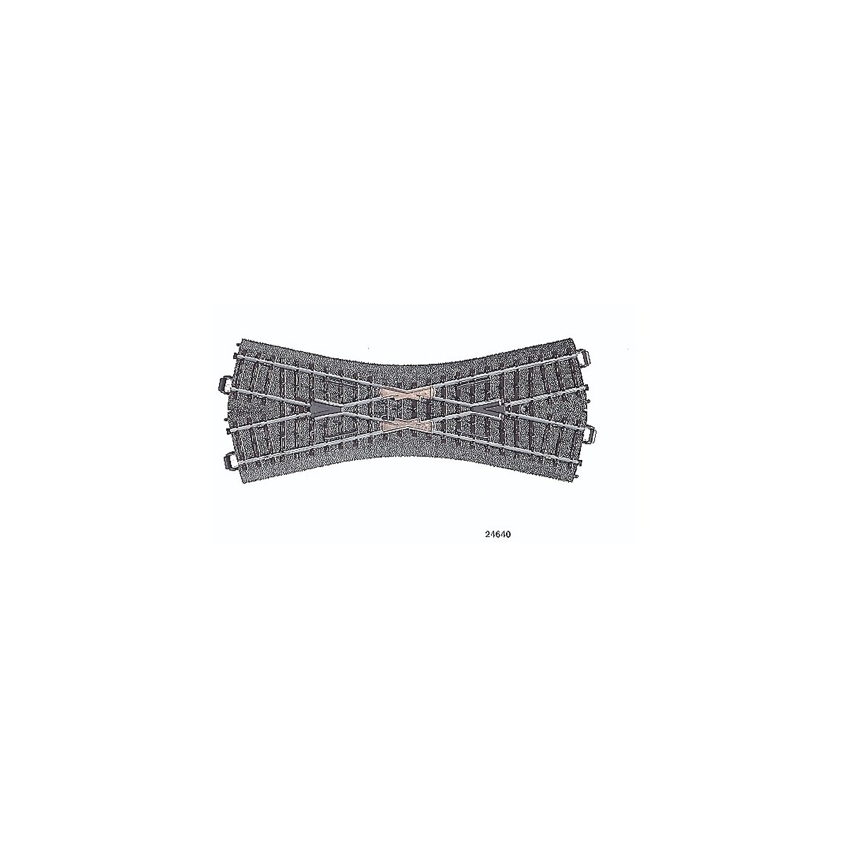 C-Track Crossing -- 7-13/32′ 24.3 Degrees, HO Marklin, Inc 24640