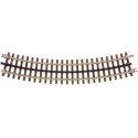 21st Century Track System(TM) Nickel Silver Rail w/Brown Ties - 3-Rail -- O45 Full Curved Section (12pcs./circle), O Atlas O 604