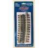 21st Century Track System(TM) Nickel Silver Rail w/Brown Ties - 3-Rail -- O-45 Quarter Curved Section, O Atlas O 6046