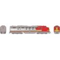 EMD E8A - Sound and DCC -- Santa Fe 80L (Warbonnet, silver, red), HO, Rapido Trains Inc 28572