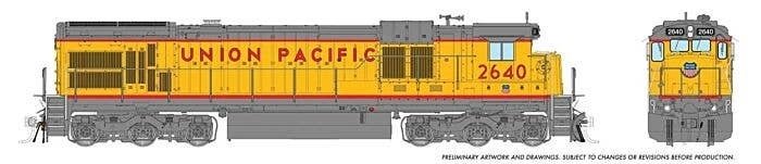 GE C36-7 - Sound and DCC -- Union Pacific 2615 (Armour Yellow, gray, red), HO, Rapido Trains Inc 42627