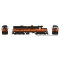 EMD SD10 Low Nose - ESU LokSound and DCC -- Milwaukee Road 546 (orange, black Billboard Lettering), HO, Rapido Trains Inc 50631