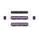 EMD E7B - Sound & DCC - Paragon4(TM) -- Atlantic Coast Line 763B (purple, silver, yellow), N, Broadway Limited Imports 8762