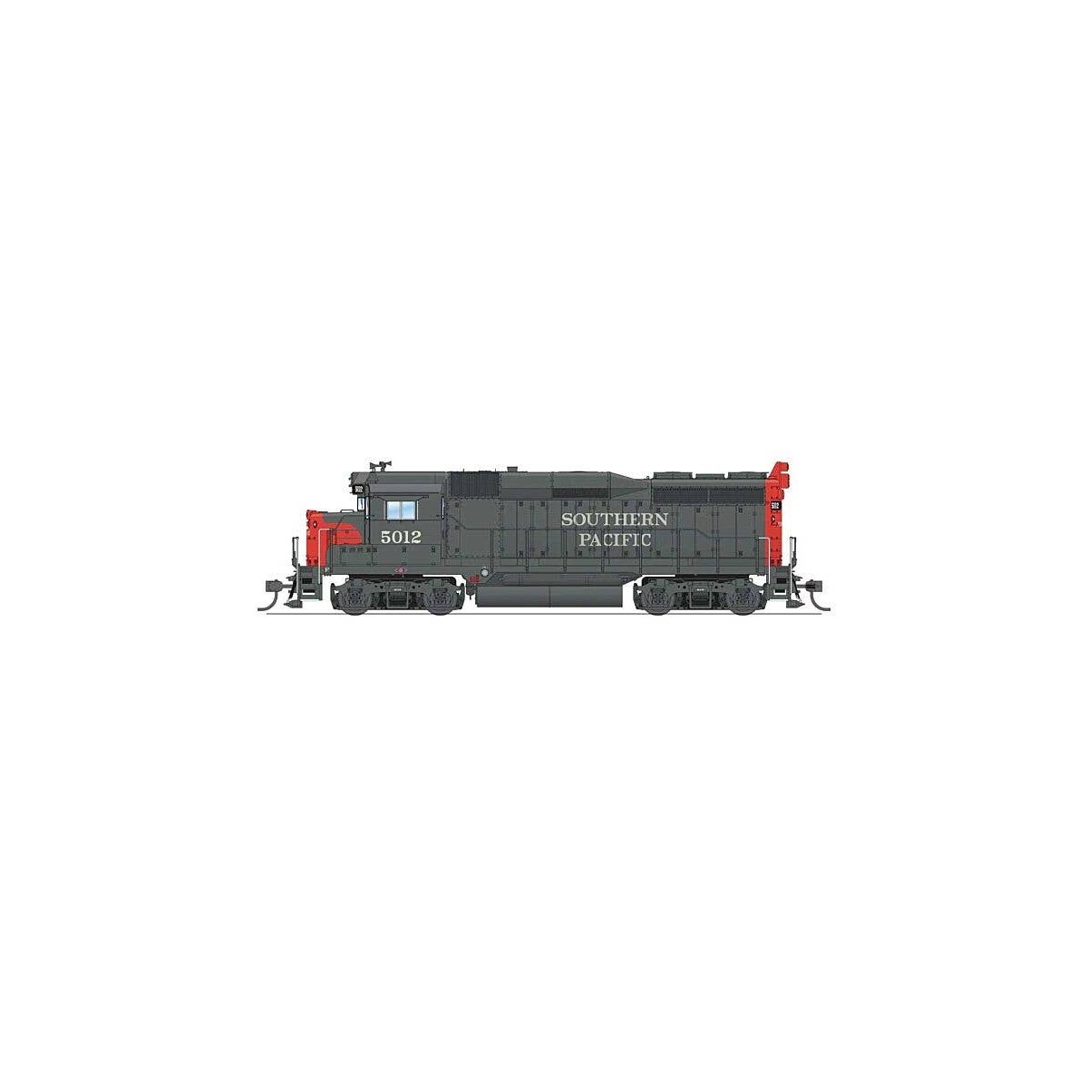 EMD GP30 - Sound and DCC - Paragon4(TM) -- Southern Pacific 5015 (gray, red), HO, Broadway Limited Imports 9142