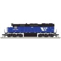 EMD SD35 Low Nose - Standard DC - Master(R) Silver -- Montana Rail Link 701 (blue, black), N, Atlas Model Railroad Co. 40005759