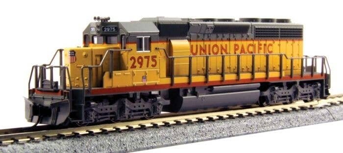 EMD SD40-2 Early Production - Standard DC -- Union Pacific 3214 (Armour Yellow, gray, red Frame Stripe,, N, Kato USA Inc 1764828