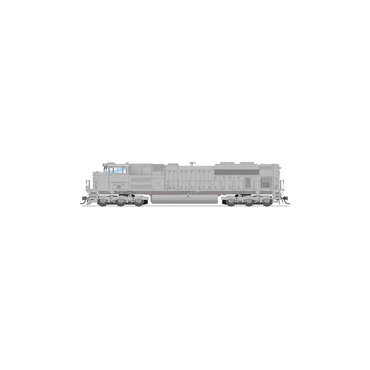 EMD SD70ACe - Standard DC - Stealth Series -- Undecorated, High Headlight, HO, Broadway Limited Imports 8720
