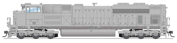 EMD SD70ACe - Standard DC - Stealth Series -- Undecorated, High Headlight, HO, Broadway Limited Imports 8720