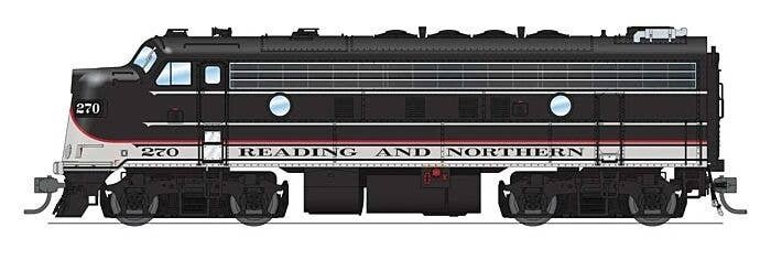 EMD F7A - Sound and DCC - Paragon4(TM) -- Reading & Northern 270 (2020s Excursion Scheme, bla, HO, Broadway Limited Imports 9706