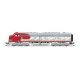 EMD E8A - Sound and DCC - Paragon4(TM) -- Santa Fe 83L (Warbonnet, silver, red), N, Broadway Limited Imports 8811
