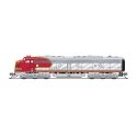 EMD E8A - Sound and DCC - Paragon4(TM) -- Santa Fe 83L (Warbonnet, silver, red), N, Broadway Limited Imports 8811