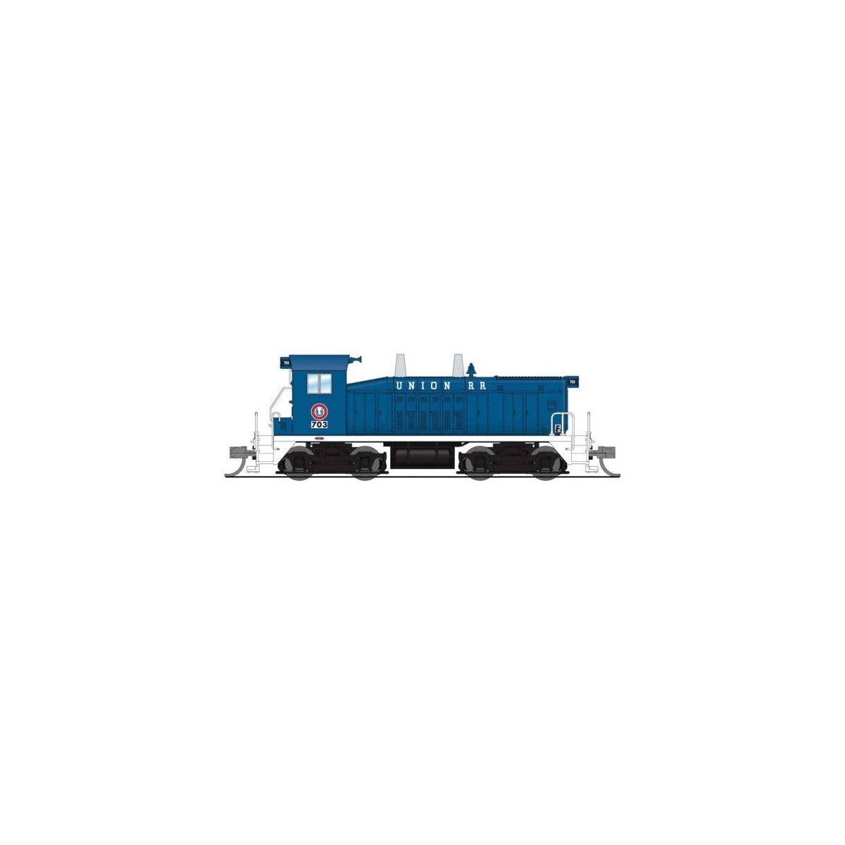 EMD SW7 - Sound and DCC - Paragon4(TM) -- Union Railroad 705 (blue, white, red), N, Broadway Limited Imports 9353