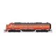 EMD E9A - Standard DC - Stealth Series -- Southern Pacific 6052 (Daylight, orange, red, black), N, Broadway Limited Imports 8853