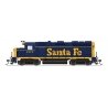 EMD GP35 Low Nose - Standard DC - Stealth -- Santa Fe 1342 (Bookend, blue, yellow, Large Lett, HO, Broadway Limited Imports 8900