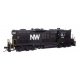 EMD GP9 - Standard DC -- Norfolk & Western 888 (black, white), HO, WalthersProto 49810