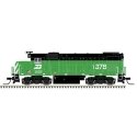 EMD GP15-1 - Standard DC -- Burlington Northern 1378 (Cascade Green, white, US Flag), N, Trainman 40004984