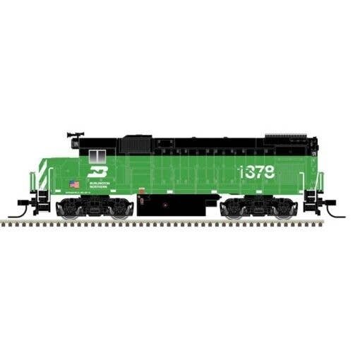 EMD GP15-1 - Standard DC -- Burlington Northern 1378 (Cascade Green, white, US Flag), N, Trainman 40004984