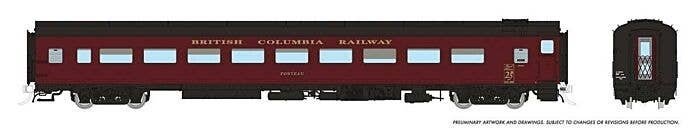 CC&F Lightweight Coach - Ready to Run - Super Continental Line(TM) -- BC Rail 156420 `Kelly Lake` , HO, Rapido Trains Inc 100380