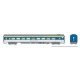 CC&F Lightweight Coach - Ready to Run - Super Continental Line(TM) -- Delaware & Hudson 33 (gray, , HO, Rapido Trains Inc 100391