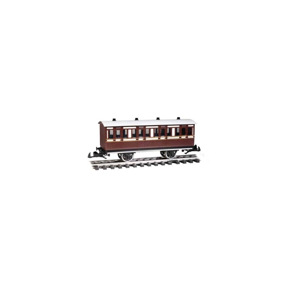 TobyÕs Museum Coach - Ready to Run - Thomas & Friends(TM) -- Brown, White, G, Bachmann Industries 97007
