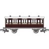 Toby′s Museum Coach - Ready to Run - Thomas & Friends(TM) -- Brown, Cream, HO, Bachmann Industries 76032