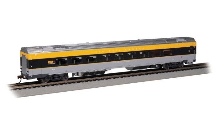 Siemens Venture Coach - VIA Version - Ready to Run -- VIA Rail Canada 2600 (gray, black, yellow), HO, Bachmann Industries 74507