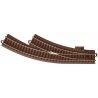 C-Track - Curved - Right Turnout - 30 Degrees -- Radius: 14-3/16′ 360mm, HO Trix 62672