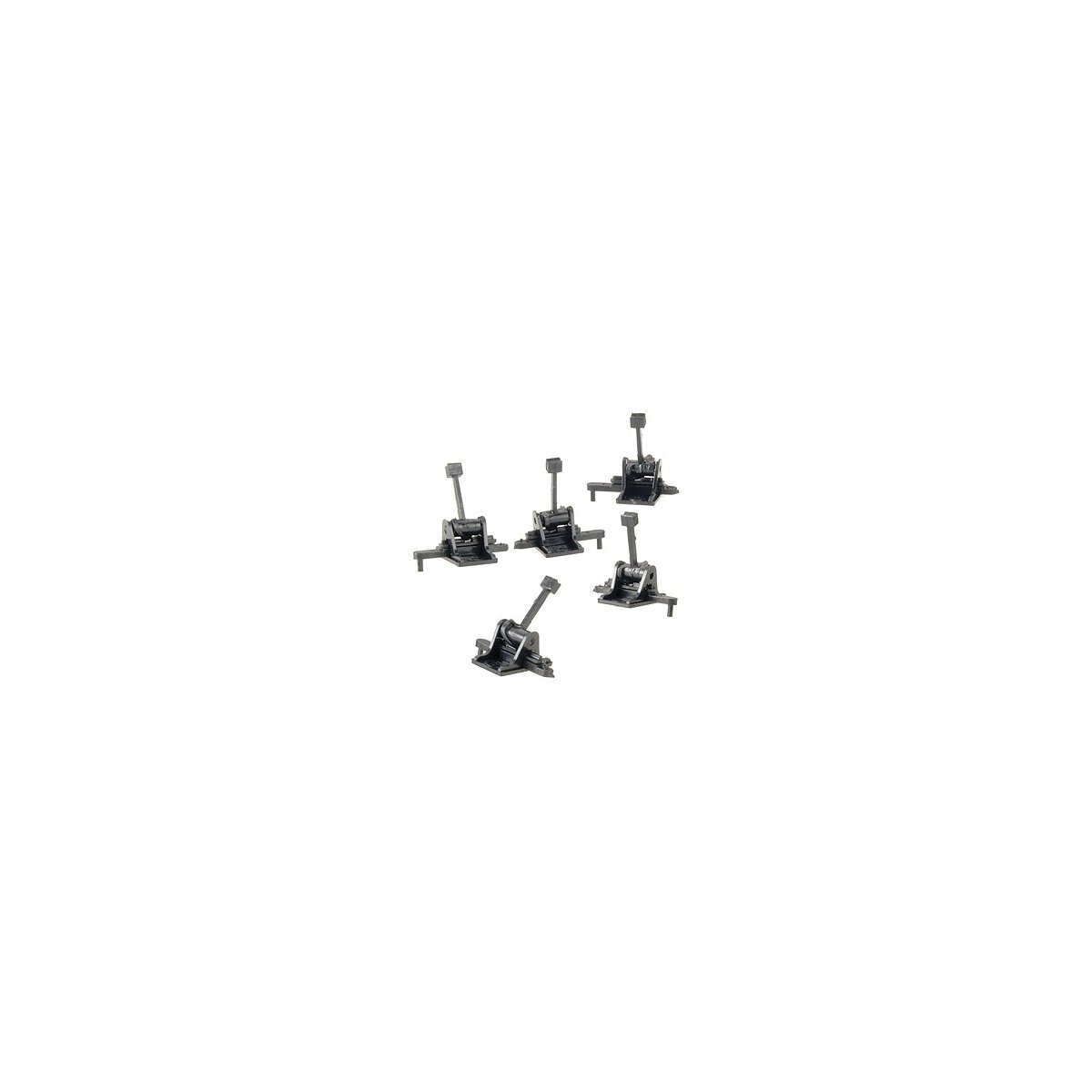 Operating Ground Throw -- Sprung .190′ Travel 202 pkg(5), HO Caboose Industries 5202