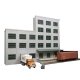 5-Story Building w/2 Overhead Doors, Loading Dock & Covered Dock - Keyrail -- Background Building Kit Includes 20 Multi-Pane Win