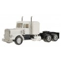 American Trucks - Tractor Only - Peterbilt -- Conventional w/Long Chassis, Sleeper & Dual Rear Axles - Unpainted (white), HO, He