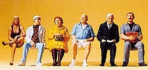 Pedestrians -- Seated Passengers, G, Preiser Kg 45154