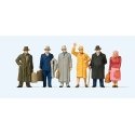 Standing & Walking Passengers -- pkg(6), 1/45, Preiser Kg 65366