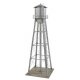 City Water Tower - Built-ups -- Assembled - Silver - 3-3/4 x 3-3/4 x 11′ 9.3 x 9.3 x 27.5cm, HO Walthers Cornerstone 2826