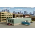 Modern Transload Terminal -- Kit - 10-1/2 x 6-5/16 x 2-13/64′ 26.7 x 16 x 5.6cm, N, Walthers Cornerstone 3856